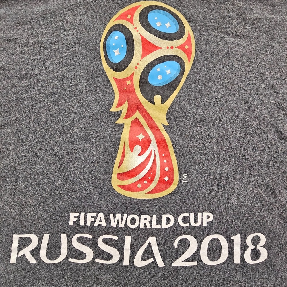 FIFA World Cup Russia 2018 adidas Gray Short Sleeve‎ T-Shirt Men's M/L